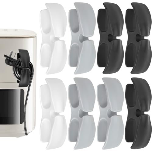 Zephyrcraft Set di 8 Organizzatore di Cavi Durevole per Utensili da Cucina, Avvolgicavo Elettrico per Frullatori, Pentole a Pressione, Frullatori a Immersione, Impastatrici Elettriche
