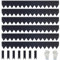 verzinktem Stahl Landschaft Einfassung mit schwarz Pulverbeschichtung 100 x 20cm L x H 6pcs，biegsam Metallstreifen - Hammer-in Rand Grenze mit 7 Clips für Rasen, Yard Pathway Divider #LYLB08BK-DE