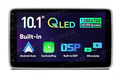 XTRONS DL10S AUTORADIO 1 DIN CAR tablett 10,1 tum USB CARPLAY ANDROID Bil DSP SD