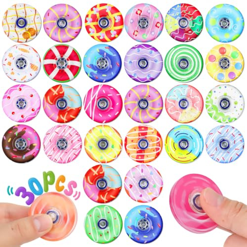 30 Pcs Party Bag Fillers Kids Fidget Spinner Sensory Fidget Toys Fidgets | Halloween Party Favours Mini Toys Bulk Gifts Pass the Parcel Prizes Classroom Rewards Fidgets Box Kids Lucky Dip Prizes