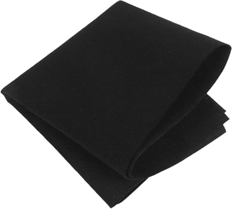 SECFOU Tessuto Fonoassorbente Nero Autoadesivo per Altoparlanti, Pannello Isolante per Subwoofer 99,4x55,3 Cm, Copertura Acustica per Casse Home Theater e Audio Fai-da-te