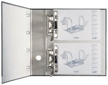 5 X LEITZ Doppelordner RB 75 A4 2xA5quer 1092-00-95