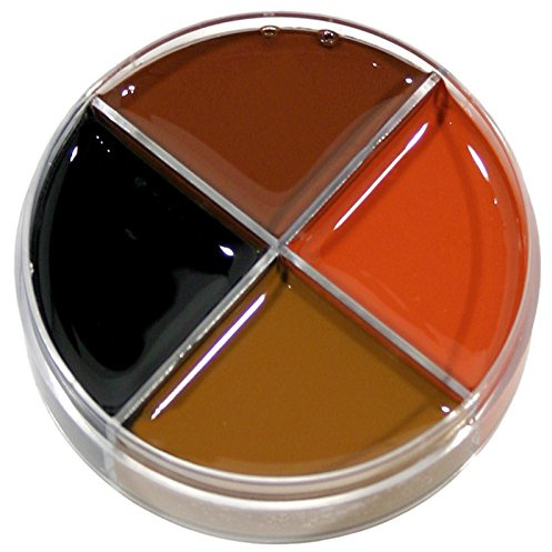 Maquillage de théâtre professionnel pour démons - Kit de maquillage horreur crème - 4 couleurs - Halloween carnaval fête à thème