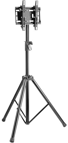 RICOO TV Boden-Ständer Fernseher Halterung Höhenverstellbar Neigbar für 32-55 Zoll Tripod Stativ Fernsehhalterung FS0822 Dreifuß Fernseh-Stand Standfuß Smart Bildschirm bis 35 Kg & VESA 200x200