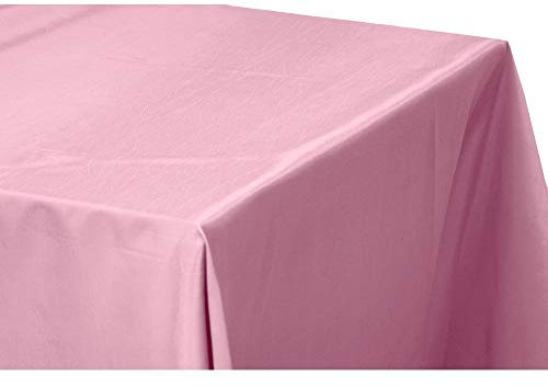 TAFT-Tischdecke – 228,6 x 396,2 cm | Rosa | rechteckig | 1 Stück.