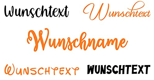 Merchfy Bügelbild Wunschname für Textilien - Kinder Bügelbild Name Wunschtext selbst bedrucken. Bügelbilder selbst gestalten. Namensaufkleber Kleidung. Bügelfolie für Textilien. Namen zum aufbügeln