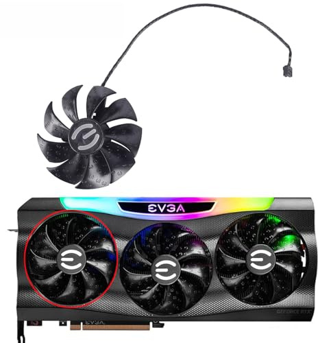 PLD09220S12H Graphics Card Fan Replacement for EVGA RTX 3070 3080 TI 3090 FTW3 Ultra GPU Cooling Fan (Fan-A)