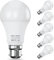 Bayonet Light Bulbs 100W Equivalent, Cool White 6500K,13.5W 1520lm Super Bright LED Bayonet Bulb, Daylight B22 LED Bulbs, BC GLS Energy Saving Lightbulbs Bayonette, Non-dimmable, Pack of 6