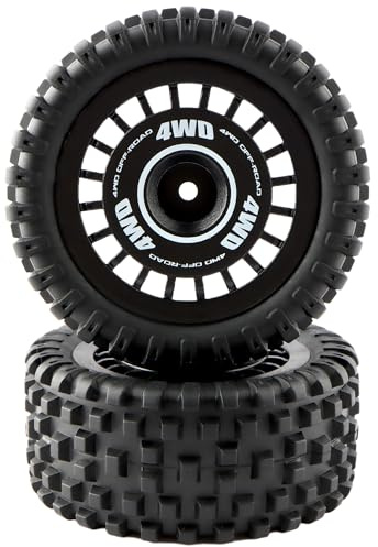 GDOOL RC CAR Wheels & Tire Sets 16300C Accessories Spare Parts for H16PL 16207 JC16EP 1:16 Brushless RC Monster Trucks Vehicle (2 Pieces)
