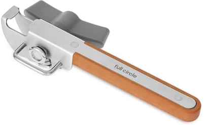 Full Circle Smooth Operator Dosenöffner - Manueller Sicherheitsdosenöffner mit seitlicher Schnittfläche - Keine scharfen Kanten, Deckel mit glattem Rand zum Wiederverschließen - 18 x 6,5 x 3,8 cm