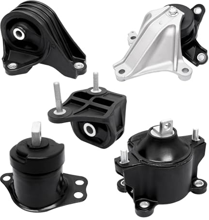 Set of 5, Engine Motor Mount and Transmission Mount Kit Replacement Compatible with 2013-2017 Accord 2.4L L4 Automatic Trans Only, Replace OE# A65072 A65054 A65040 A65068 A65071