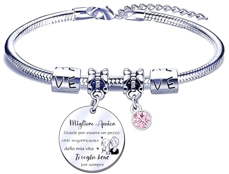 FGHJK Regalo Migliore Amica Bracciale Amica Bracciale Amicizia Regalo Donna Compleanno Idee Regali Natale 2025 Offerte (3)