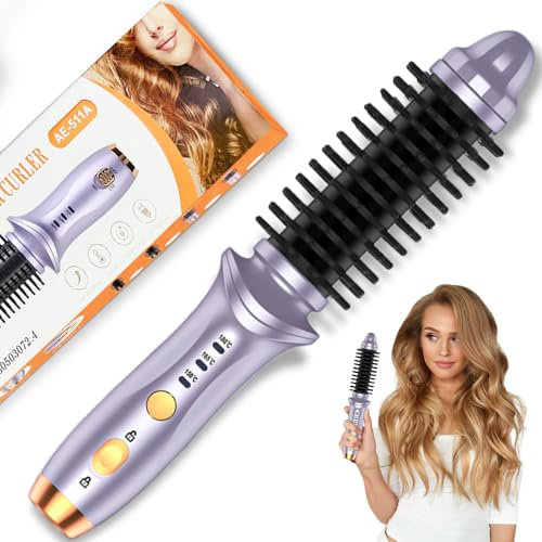 ADDLIVE Cordless Hot Brushes for Hair Styling, Thermal Curling Iron Brush, Hot Brush for Short Hair, Heated Hair Brush Styler, Mini Cordless Heated Round Brush for Travel, Portable USB Rechargeable