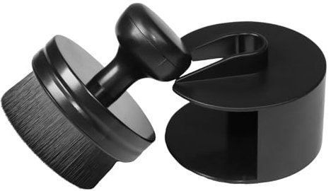 Tyre Dressing Applicator, Soft Tyre Shine Applicator with Stand Cover, Reusable Tire Shine Brush, Portable Tire Dressing Brush, for Cleaning Car Tires, Auto Interior Emblems, Air Vents, Black