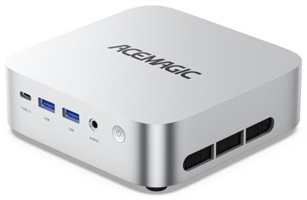 ACEMAGIC W1 Mini PC AMD Ryzen 7 8745HS (8C/16T, Fino a 4,9 GHz), 32GB DDR5 1 TB NVMe SSD Mini Computer, AMD Radeon 780M, 8K HD Vision, WiFi 6,/BT 5.2, Win 11 Pro, Adatto ai Creatori di Contenuti