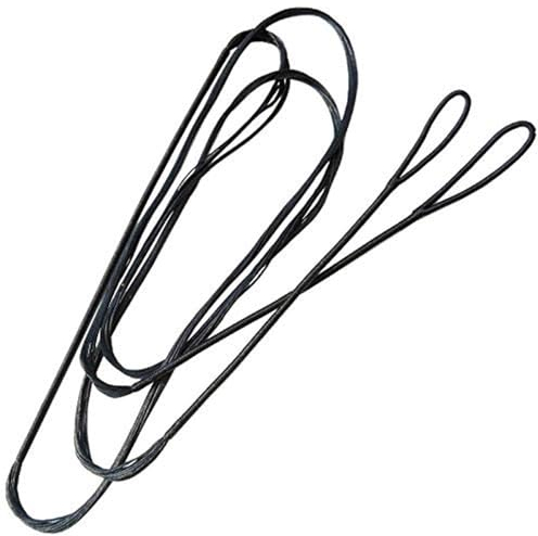 ZSHJG Handgefertigt Bogenschießen Bogenschnüre 48-70 Zoll Bogensehne Für Recurvebogen und Langbogen 12/14/16 Stränge Bogenschießen Ersatz Schwarzer Bogen String (16 Strang, 68/162cm)