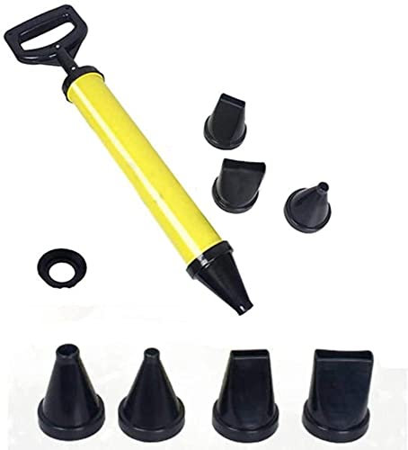 Uteruik Cement Caulking Tool Cement Pump Set Grouting Guns with 4pcs Nozzle Mortar Sprayers for Lime Patio Paving Brick