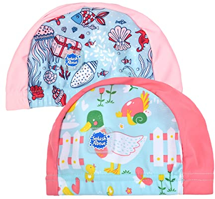 Splash About Baby-Badekappe Doppelpack, Little Ducks & Hidden Treasure, 18+ monate