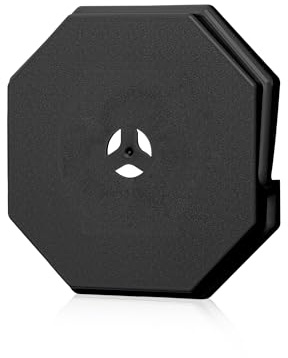 Vinyl Siding Mounting Block, Siding Mounting Block, 130110006001 Octagon Mount Block, Mounting Plate for 1/2 inch Lap and 4 inch Height Siding, Black (1 Pack)