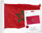Flagge * MAROKKO * mit Messingösen | 90 x 150cm, wetterfeste Fahne für Fahnenmast oder Aufhängen, 100% Polyester | Nationalflagge Länderflaggen Dekoration, Farbe: Marokko