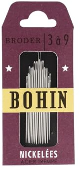 Bohin Embroidery Needles N°3/9 1950-60 Collec., Silver, one