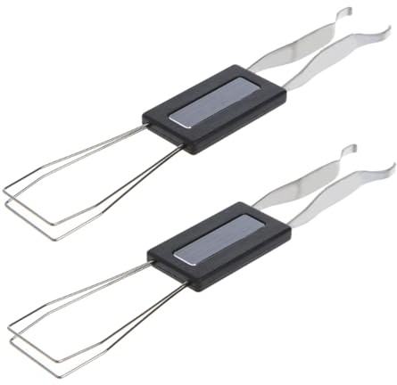 ELAYARD Extractor de Teclas para Teclado Mecánico Juego de 2 Piezas Metal ABS y PVC Compatible Mayoría de Teclados Mecánicos Herramienta Práctica para Desmontaje y Proyectos de