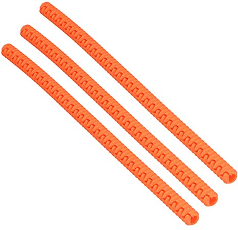 YUYTE Protezione per Griglia da Forno in Silicone da 3 Pezzi, Copertura per Ripiano per Microonde Facile da Installare, Striscia Isolante Termica - Arancione (ORANGE)