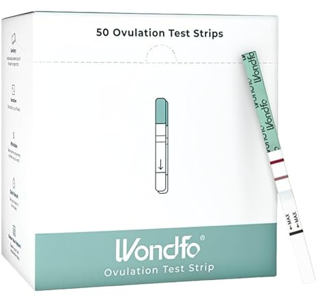 Wondfo Ovulation Test Strips - Women Fertility Tracking and Pregnancy Planning with Cycle-Detecting LH Surge - Highly Sensitive and Fast Result at Home Kit (50 Count)