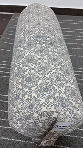 Cojín de yoga, 65 x 22 cm de diámetro, relleno de alforfón, Indra