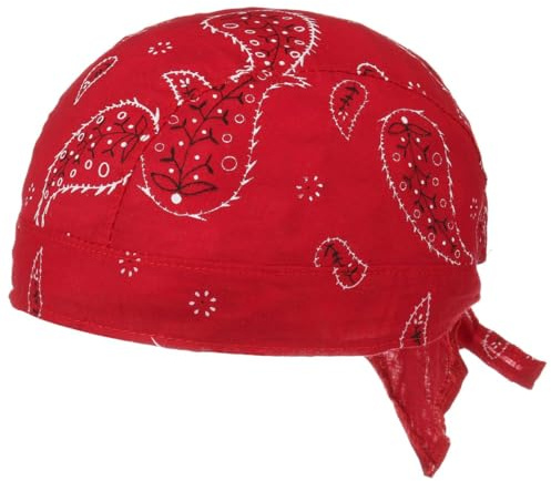 Lipodo Bandana pour Enfant Classic Pattern - Foulard Été Printemps-été - Taille Unique Rouge