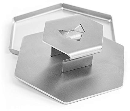 FENNEK SMASHER | Pressa per burger | in acciaio inox levigato | accessorio fantastico per cucina, giardino, ristorante, campeggio e molto altro ancora.