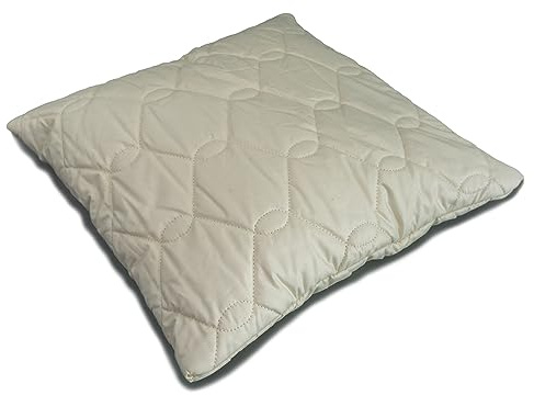 Giraffenland Cuscino con miglio bio 40x40cm comfort extra bio - Tessuto trapuntato bio + bucce di miglio bio, direttamente riempito | non sbiancato e non tinto| Guanciale, Cuscino per la testa