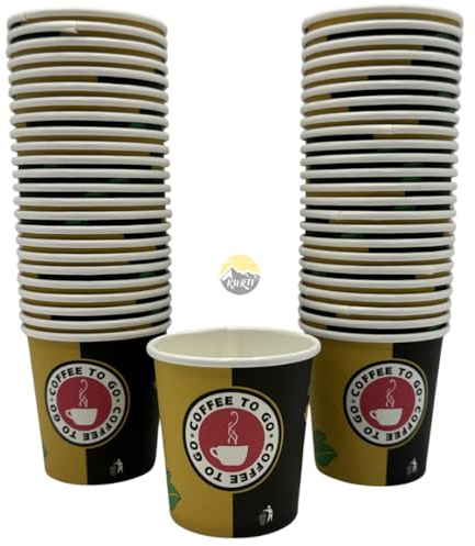 KURTT - Espressobecher - Kaffeetassen to go - Kaffeebecher Pappe - 4oz - 120ml - 1000 Stück