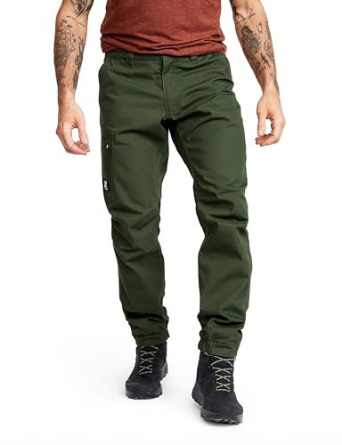 RevolutionRace Outdoor Basic Pants für Herren, Wanderhose für viele Outdoor-Aktivitäten, Forest Green, M