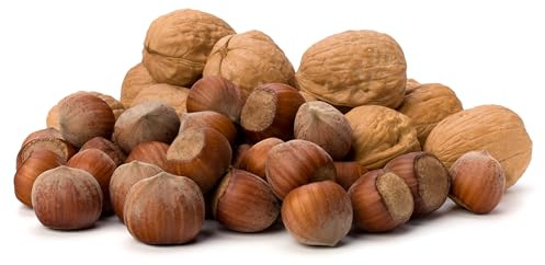 Natural Food - Walnüsse und Haselnüsse in der Schale - 2 x 5kg - Nussmischung, Nüsse Großpackung - Leckere Nüsse für Zwischenmahlzeit, Desserts, Müsli, Gebäck