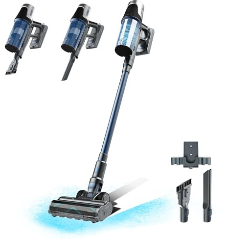 Cecotec Scopa Elettrica senza Fili Conga Rockstar RS50 X-Treme. 120AW, Motore 400W, Autonomia 60min in Modalità Eco, Tubo Rigido e Spazzola Mista XL, Pulisce fino a 130m2