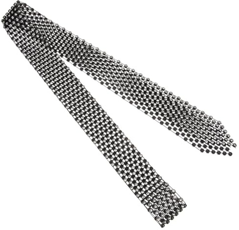 Milisten Corbata de Lentejuelas con Pedrería para Mujer Accesorio Brillante para Disfraz de Dama y Eventos Formales Diseño Elegante y Brillante para Actuaciones y Fiestas