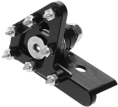 ARTSEWPLY Reposapiés Trasero de Motocicleta de Aleación de Aluminio Negro Pedal de Freno para Moto Todoterreno Atv Soporte Ergonómico Antideslizante para Conducción Segura y Resistente