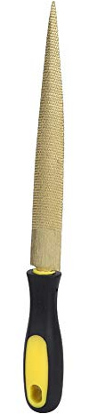 Domary Träfil Gyllene Avsmalnande Rasp Craft Carpenter Carving Tool för Träbearbetning (Guldfil 8 tum + förpackningspåse)