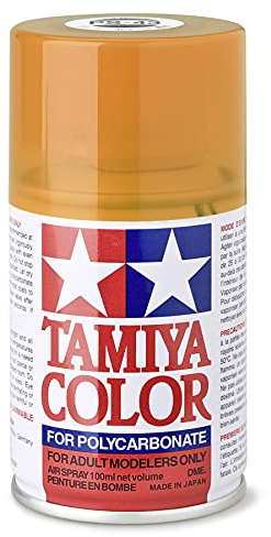 TAMIYA 86043 PS-43 Translucent Orange Polycarbonate 100 ml Spray Paint for Plastic Model Making and Craft Accessories