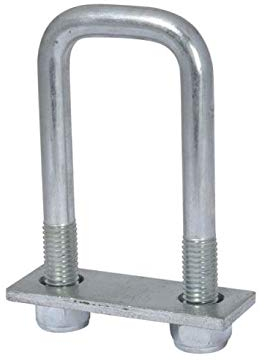 Unbekannt Lot de 6 étriers d'arrimage en U 800 - Pour sécurité de charge - Crochet d'arrimage - Languette pour camion