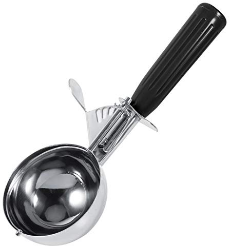 Set di Cucchiaini per Biscotti, Set di Cucchiai per Gelato, Piatti di Dimensioni Multiple e Colori, Cucchiaio per Cupcake in Acciaio Inossidabile, Cucchiaio per Gelato in Metallo Lavabile(4.7CM-Nero)
