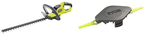 Ryobi OHT1845 18V ONE+ Cordless 45cm Hedge Trimmer (Body Only) & Double Serrated Blades Head for RAC155 Edger Black