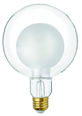 SD LUX dimmbare LED Birne Vintage Globe Birne Deko Licht G125 E27 6W 400LM(60W Äquivalent) ES 2700K Warmweiß, 1 ST (Gefrostet)