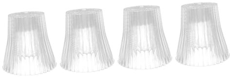 UKCOCO 4 Stück Lampenschirm Schirm Aus Glockenglas Pendelleuchte Aus Glas Transparente Lichtabdeckungen Lampenkamin Aus Glas Kronleuchter Schutz Kleine Lautsprecher E27 Glyzinie Acryl