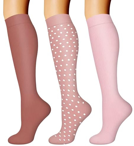 DRESHOW Calcetines de Compresión para Hombres y Mujeres Calcetines de Compresión es el Mejor para Running, Correr, Senderismo, Volar, Viajar