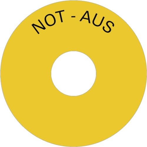 Dreifke® Schild NOT-AUS, Folie, Ø 75 mm