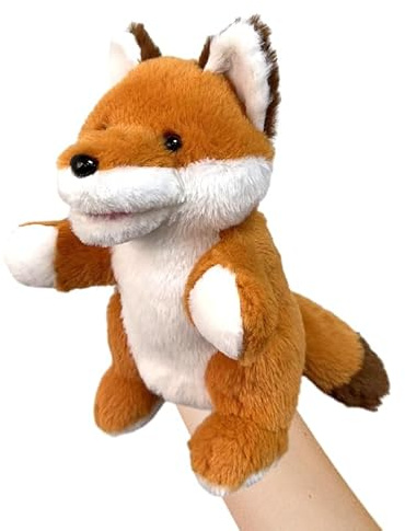 LOMTRATS 2024 Marionette a Mano con Animali per Bambini,Il Bambino Include Lupo Leone ecc.Bocche Aperte Mobili,Perfette per Raccontare storie,Insegnare,Scuola Materna,Regali di Compleanno