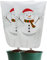 2 Stück Winterschutz für Pflanzen, 80 x 120 cm pflanzenschutz für Baum, winterabdeckung pflanzen für Kübelpflanzen Winterpflanzenschutz für Dekoration Weihnachtsbaum Aufbewahrungstasche (Snowmen)