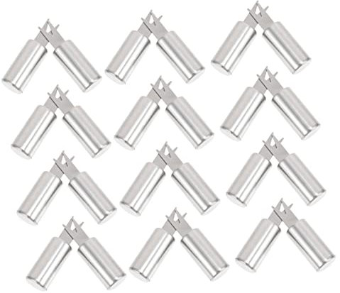 20 Pezzi Ago Per Mais in Acciaio Inossidabile Piccolo Porta Mais Spiedini Di Marshmallow Spiedini Di Mais Barbecue Forchetta Mais Compatta Porta Pannocchie Manici Di Mais Silver Ciieeo